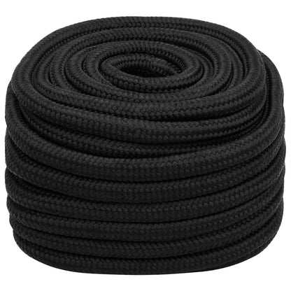 Multipurpose Utility Rope 20 mm 100 m Black PP 2400 kg Max Load