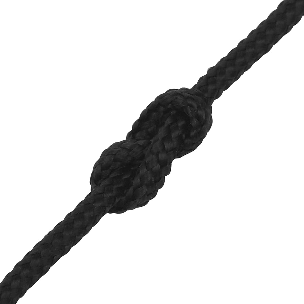 Multipurpose Utility Rope 2 mm 25 m Black PP 27 kg Max Load