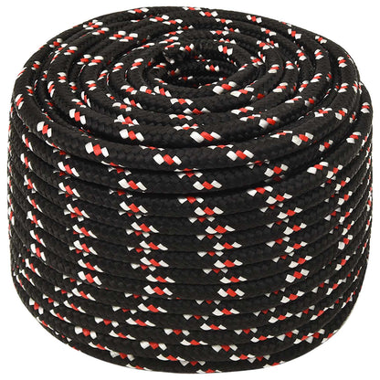 Multipurpose Utility Rope 12 mm 100 m Black and Red PP