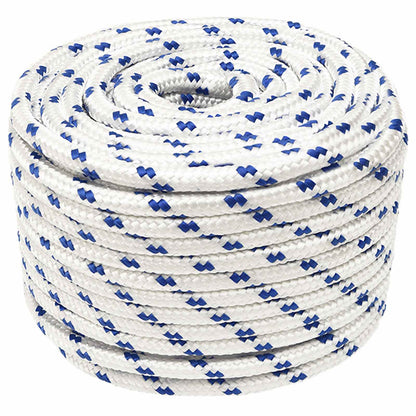 Multipurpose Utility Rope 12 mm 25 m White and Blue PP