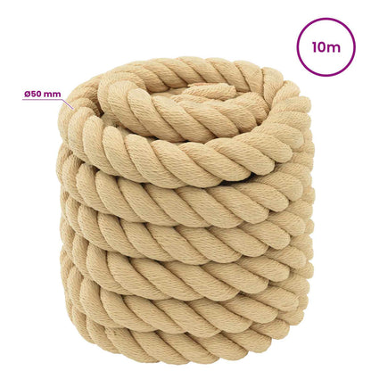 Multipurpose Utility Rope 50 mm 10 m Natural PP