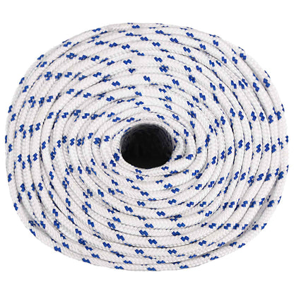 Multipurpose Utility Rope 10 mm 100 m White and Blue PP