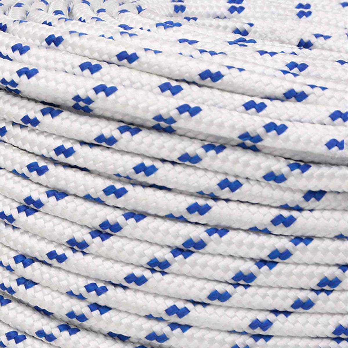 Multipurpose Utility Rope 6 mm 25 m White and Blue PP