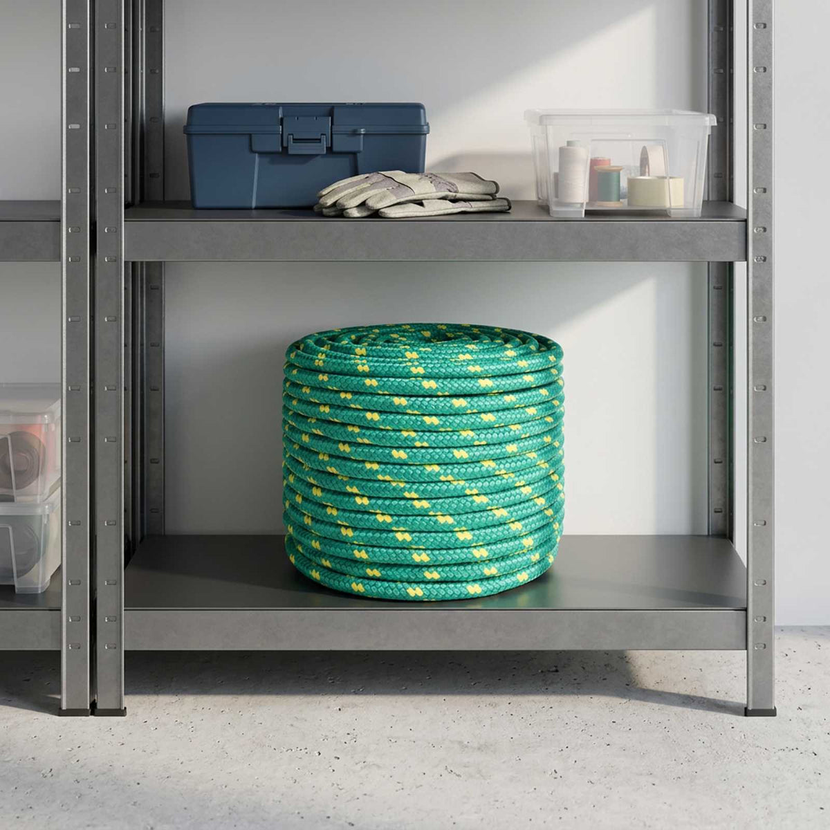 Multipurpose Utility Rope 14 mm 50 m Green PP 1275 kg Max Load