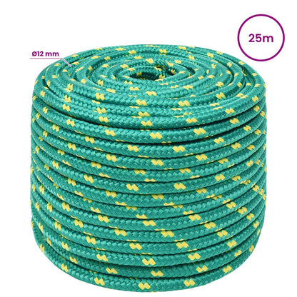 Multipurpose Utility Rope 12 mm 25 m Green PP 930 kg Max Load