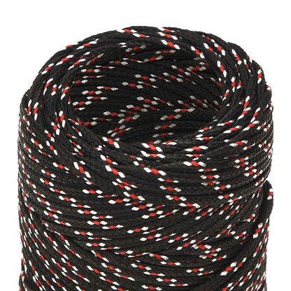 Multipurpose Utility Rope 2 mm 100 m Black and Red PP