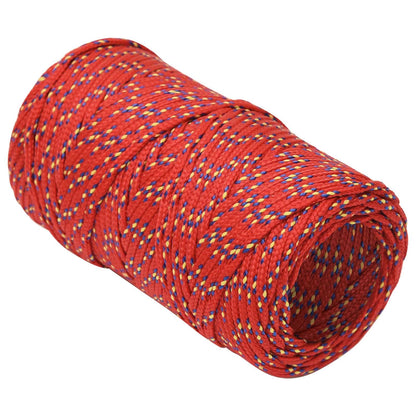Multipurpose Utility Rope 2 mm 250 m Red PP 27 kg Max Load