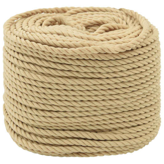 Multipurpose Utility Rope 6 mm 50 m Natural PP 240 kg Max Load