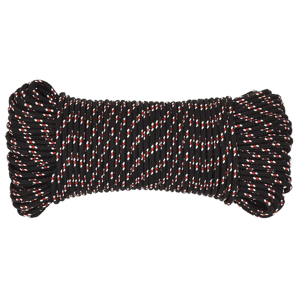 Multipurpose Utility Rope 5 mm 50 m Black and Red PP