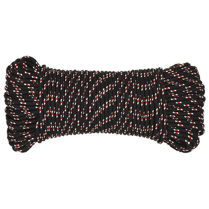 Multipurpose Utility Rope 5 mm 50 m Black and Red PP