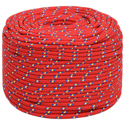 Multipurpose Utility Rope 8 mm 250 m Red PP 420 kg Max Load