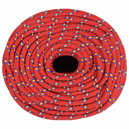 Multipurpose Utility Rope 8 mm 250 m Red PP 420 kg Max Load