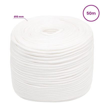 Multipurpose Utility Rope 10 mm 50 m White PP 645 kg Max Load