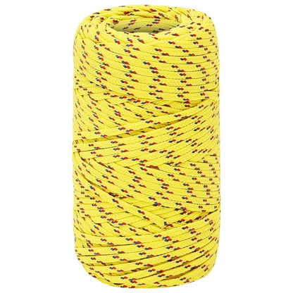 Multipurpose Utility Rope 2 mm 25 m Yellow PP 27 kg Max Load