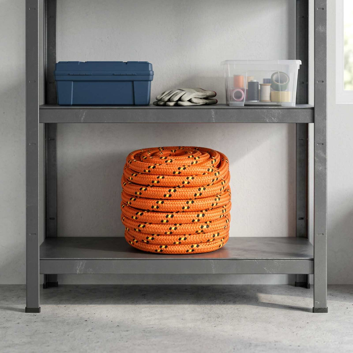 Multipurpose Utility Rope 20 mm 25 m Orange PP 2400 kg Max Load