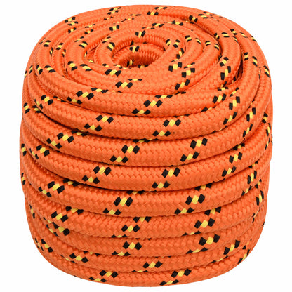 Multipurpose Utility Rope 20 mm 25 m Orange PP 2400 kg Max Load