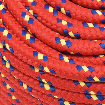 Multipurpose Utility Rope 14 mm 25 m Red PP 1275 kg Max Load