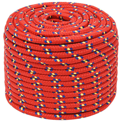 Multipurpose Utility Rope 14 mm 25 m Red PP 1275 kg Max Load
