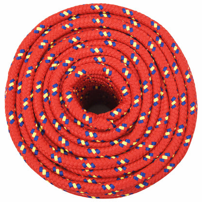 Multipurpose Utility Rope 14 mm 25 m Red PP 1275 kg Max Load