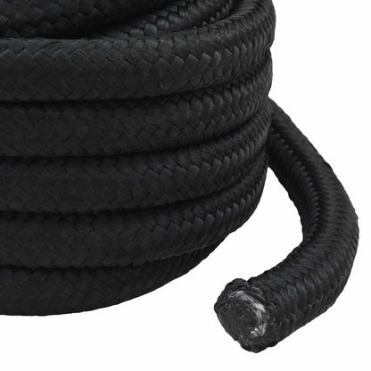 Multipurpose Utility Rope 50 mm 25 m Black PP 15000 kg Max Load