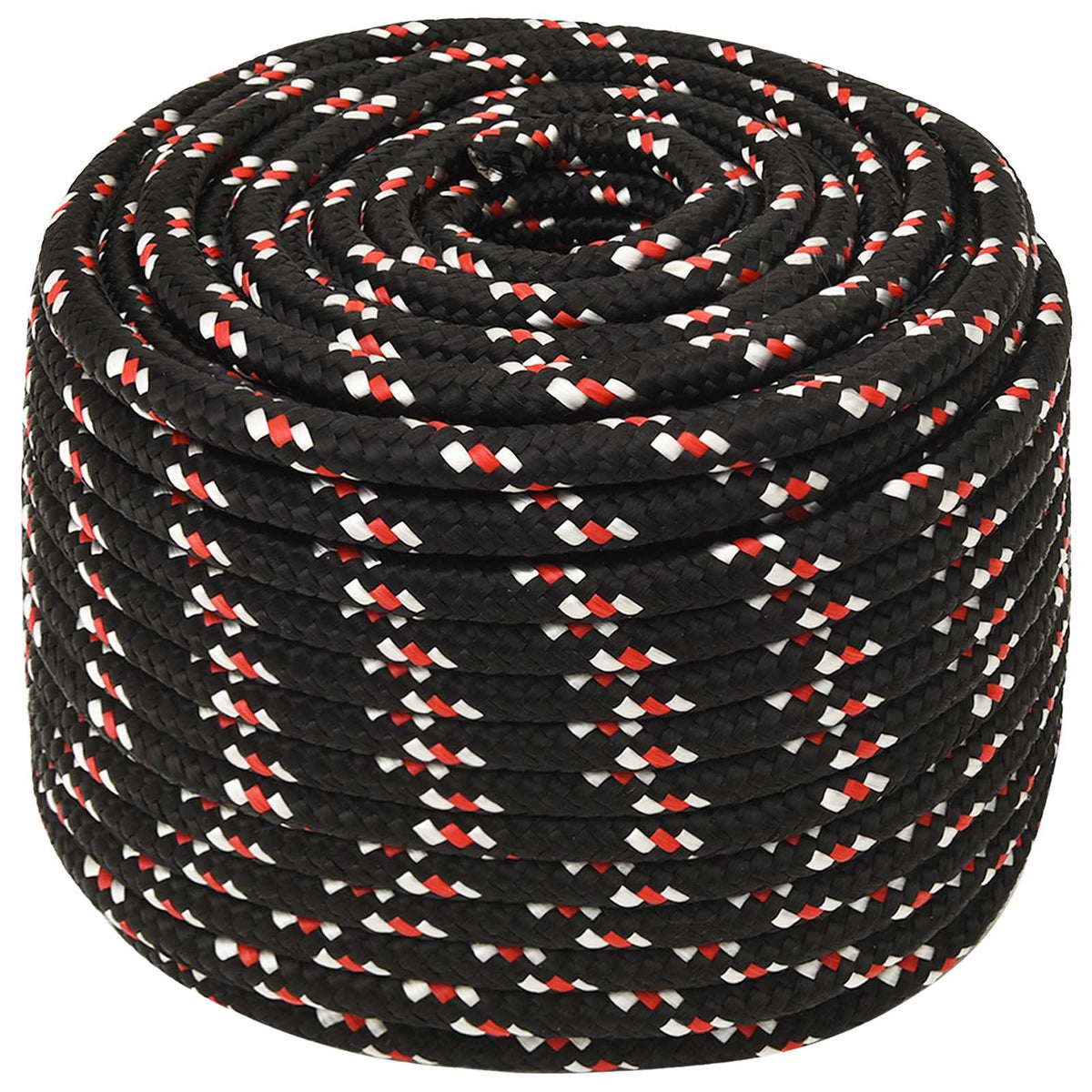 Multipurpose Utility Rope 16 mm 25 m Black and Red PP