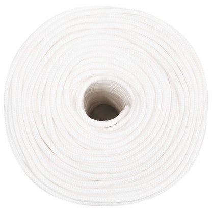 Multipurpose Utility Rope 6 mm 100 m White PP 240 kg Max Load