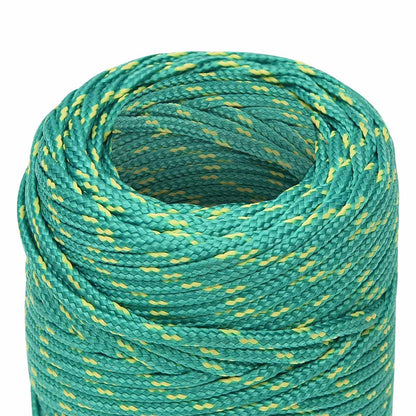 Multipurpose Utility Rope 2 mm 25 m Green PP 27 kg Max Load