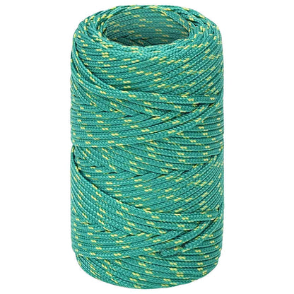 Multipurpose Utility Rope 2 mm 25 m Green PP 27 kg Max Load