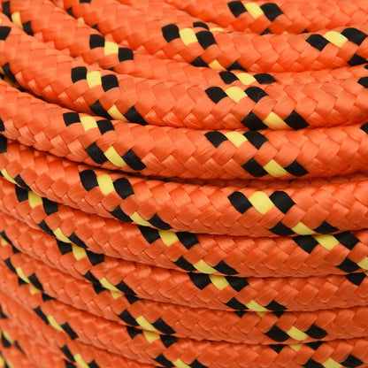 Multipurpose Utility Rope 14 mm 25 m Orange PP 1275 kg Max Load