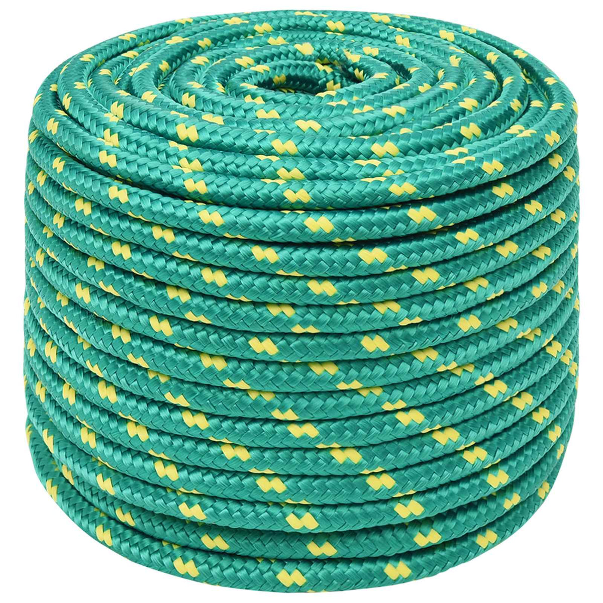 Multipurpose Utility Rope 14 mm 50 m Green PP 1275 kg Max Load