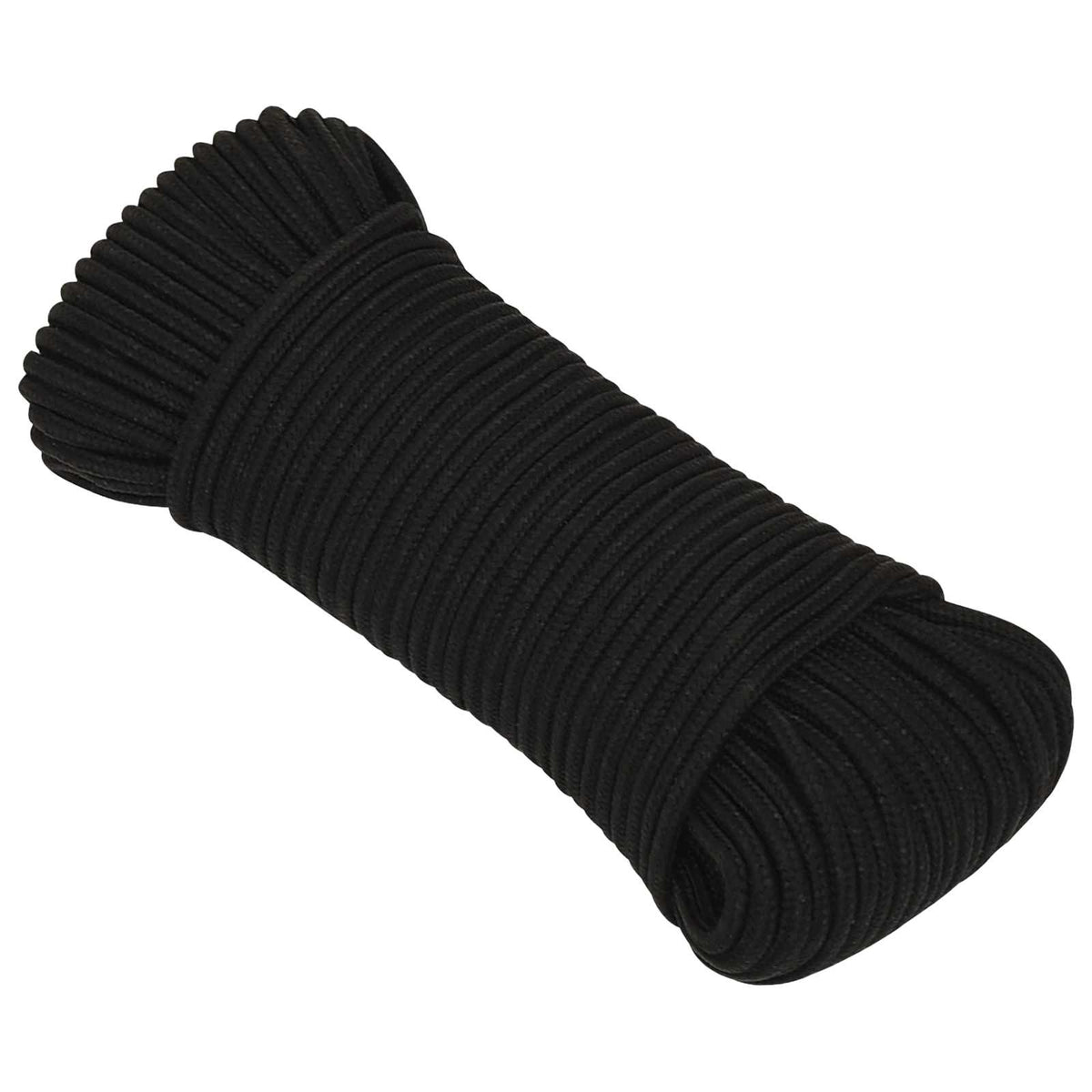 Multipurpose Utility Rope 5 mm 100 m Black Polyester