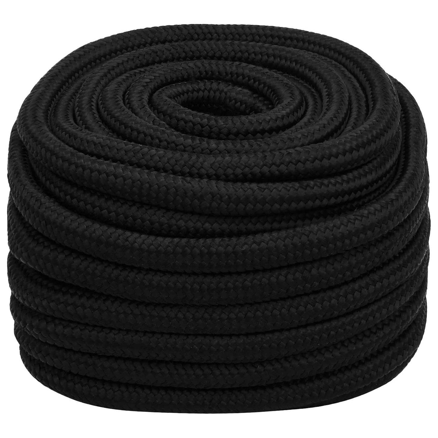 Multipurpose Utility Rope 20 mm 25 m Black Polyester