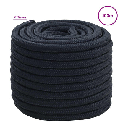 Multipurpose Utility Rope 20 mm 100 m Royal Blue Polyester