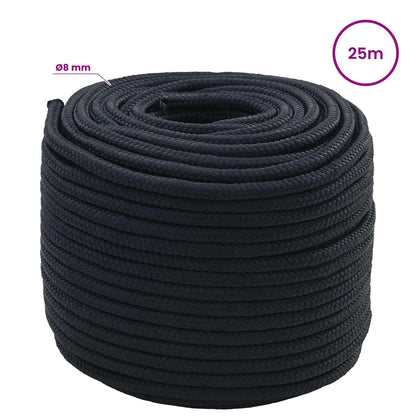 Multipurpose Utility Rope 8 mm 25 m Royal Blue Polyester