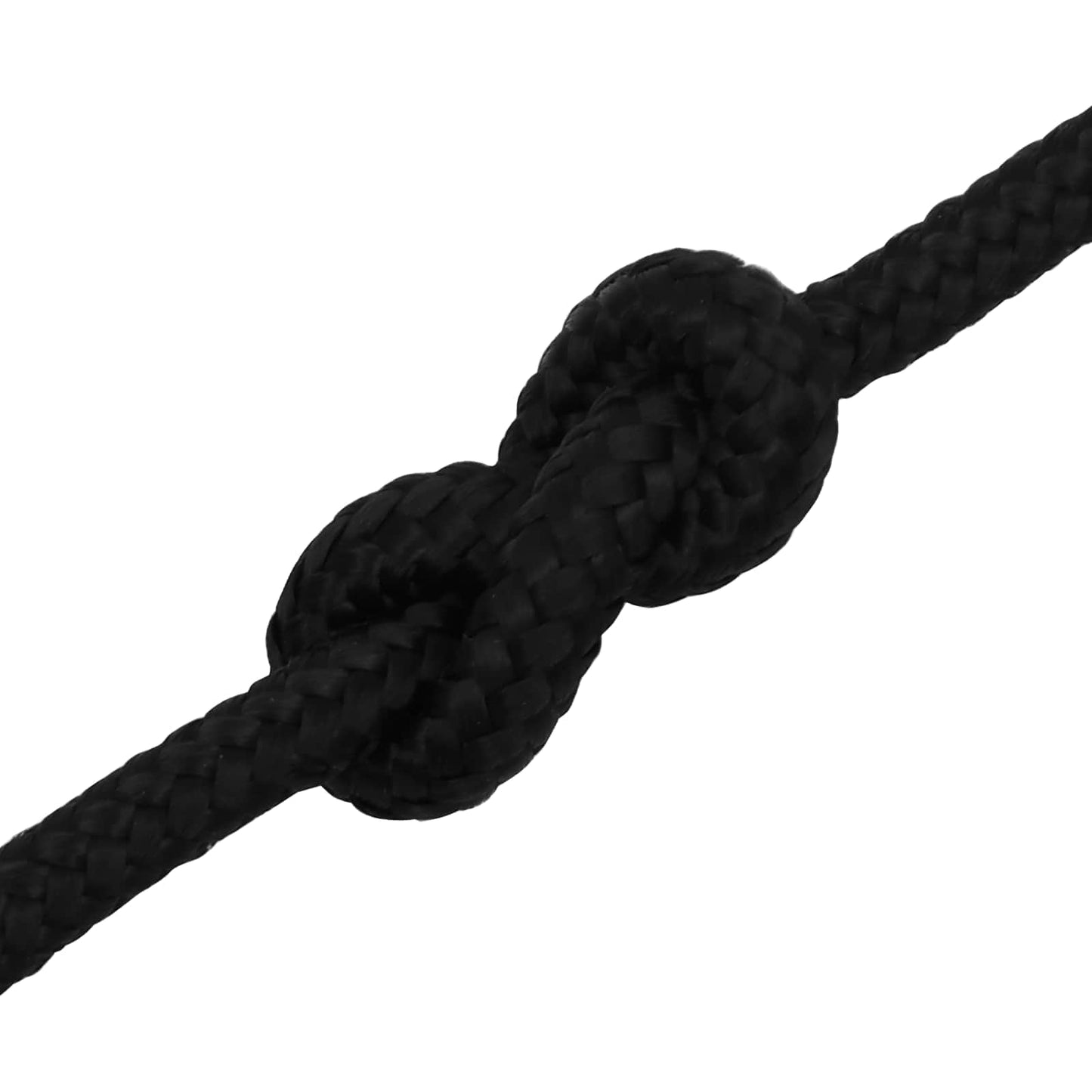 Multipurpose Utility Rope 10 mm 25 m Black Polyester