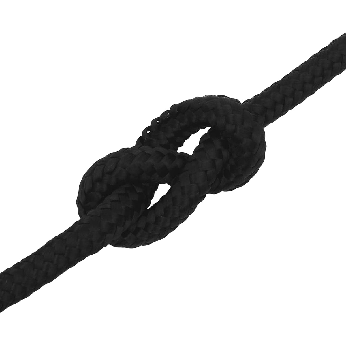 Multipurpose Utility Rope 12 mm 25 m Black Polyester