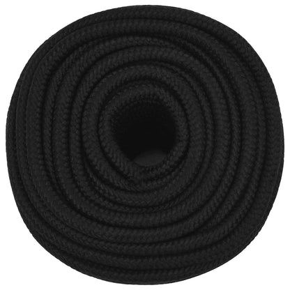 Multipurpose Utility Rope 14 mm 100 m Black Polyester