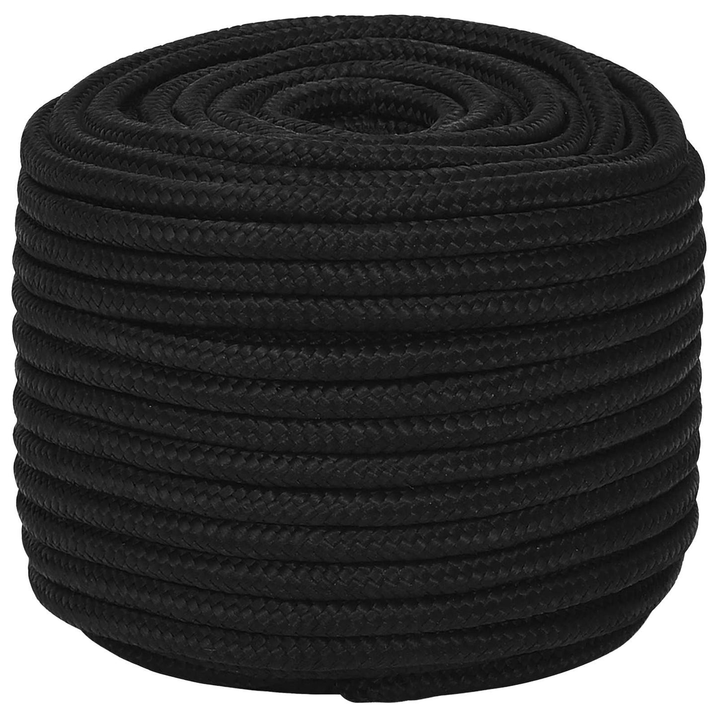 Multipurpose Utility Rope 14 mm 50 m Black Polyester