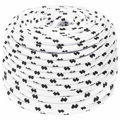 Multipurpose Utility Rope 8 mm 100 m White Polyester