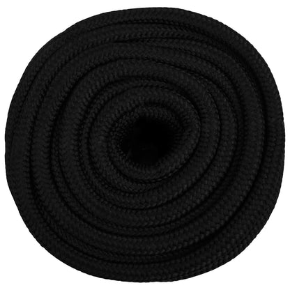 Multipurpose Utility Rope 18 mm 50 m Black Polyester