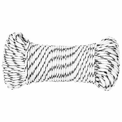 Multipurpose Utility Rope 5 mm 100 m White Polyester