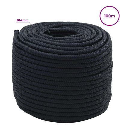 Multipurpose Utility Rope 14 mm 100 m Royal Blue Polyester