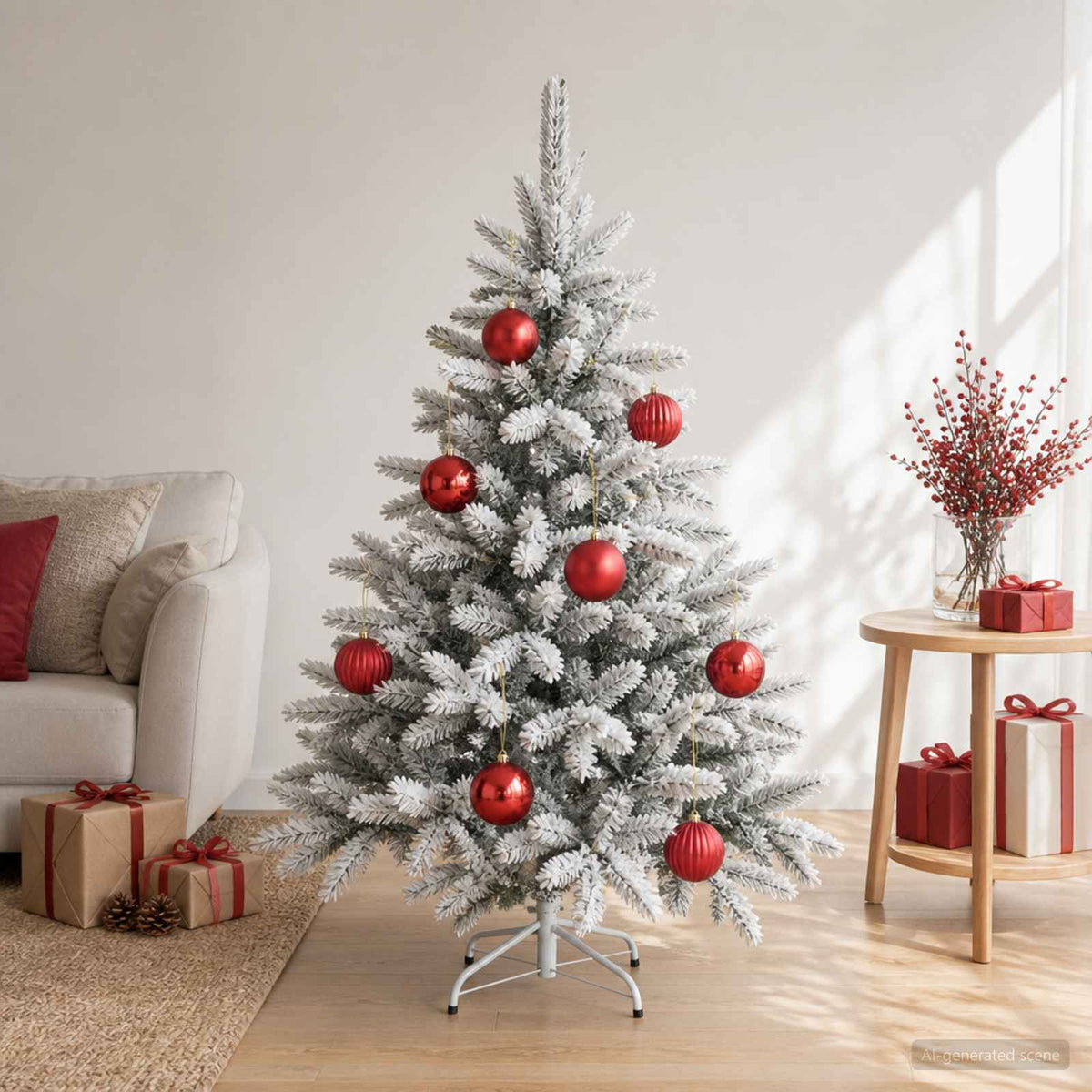Christmas Ball Set XXL 3 pcs Red Ø 25 cm Plastic