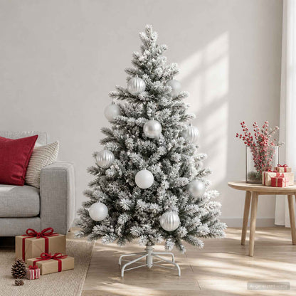Christmas Ball Set XXL 3 pcs White Ø 25 cm Plastic