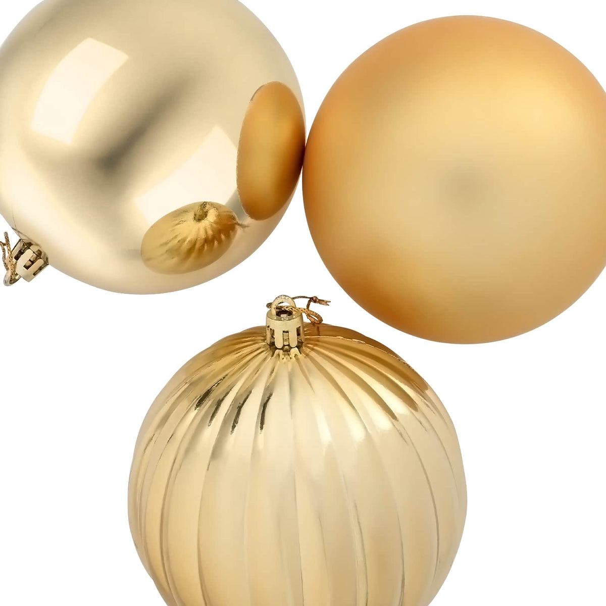 Christmas Ball Set XXL 3 pcs Gold Ø 25 cm Plastic