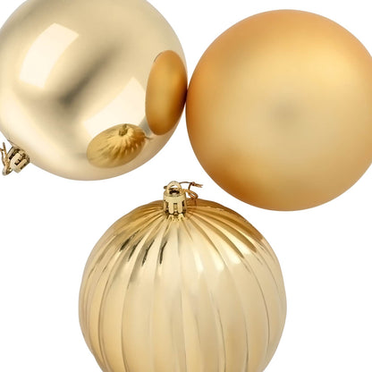 Christmas Ball Set XXL 3 pcs Gold Ø 25 cm Plastic