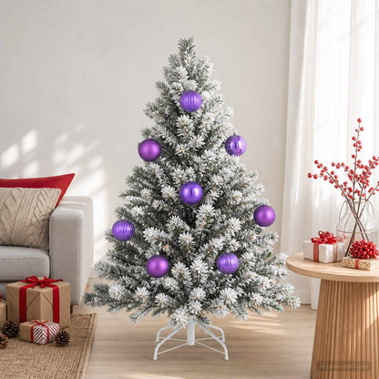 Christmas Ball Set XXL 3 pcs Lilac Ø 25 cm Plastic