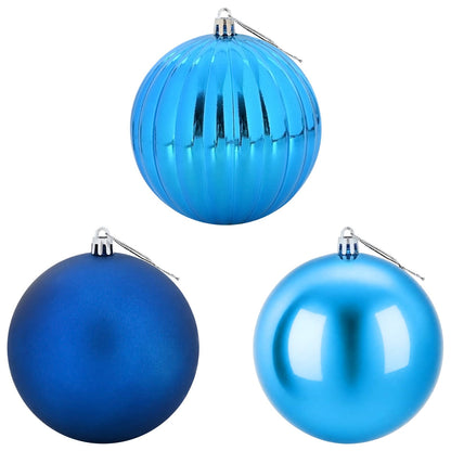 Christmas Ball Set XXL 3 pcs Blue Ø 25 cm Plastic