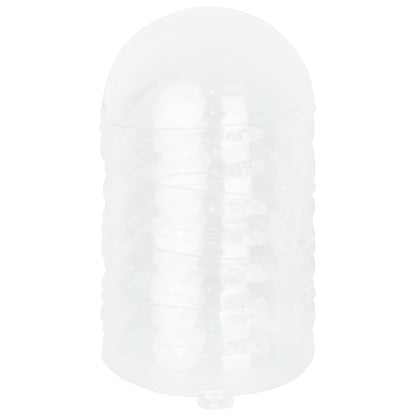 Christmas Ball Set 50 pcs Transparent Dia. 5 cm Plastic