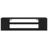 Wall-Mounted TV Cabinet - Black Oak, 100x30x26.5 cm, Engineered Wood